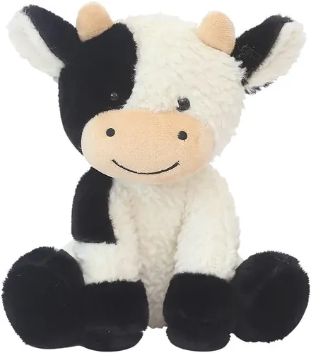 Animal de peluche de vaca de 9 pulgadas, lindo juguete de peluche de vaca suave, regalos para niñas, niños