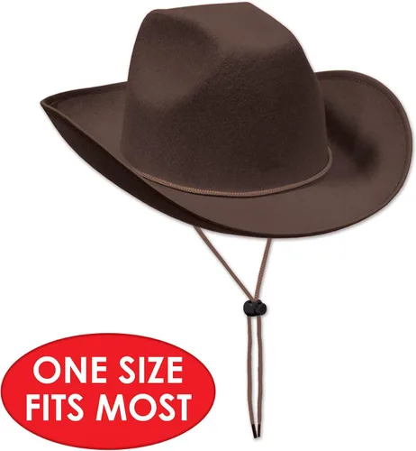 Miniatura 3 de Beistle Sombreros de vaquero de fieltro – Sombreros occidentales para cumpleaños, cabina de fotos y accesorios de disfraces de Halloween
