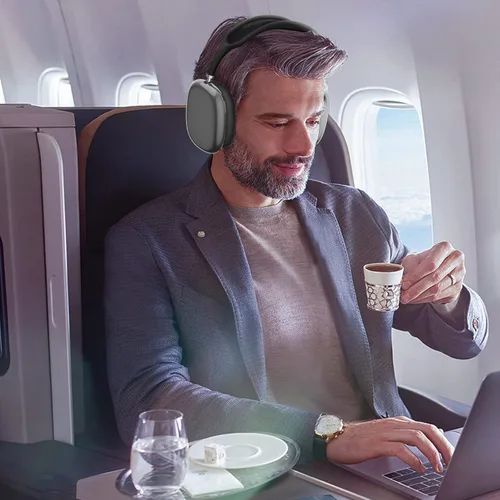 Miniatura 7 de FINTIE Funda para AirPods Max, Funda protectora de TPU suave transparente antiarañazos, Protector de accesorios de silicona transparente
