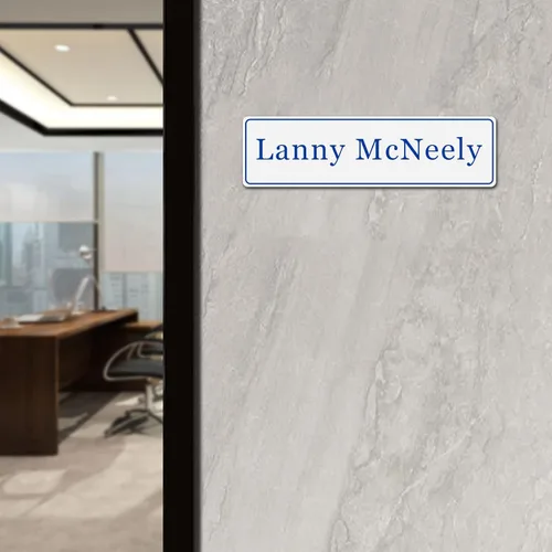 Miniatura 7 de Placa de identificación grabada para oficina, elegante y personalizada para letrero de puerta o pared, placa de nombre de puerta con adhesivo