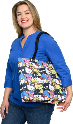 Miniatura 8 de Hello Kitty and Friends Tote My Melody Keroppi Chococat Tuxedo Sam Print Bag, Varios