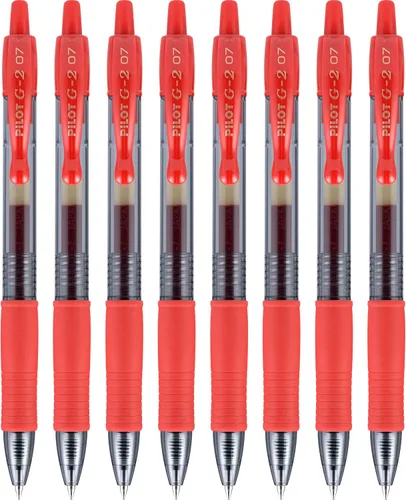 Miniatura 9 de Pilot G2 - Bolígrafos de gel de alta calidad, punta fina de 0.028 in, colores surtidos, paquete de 8