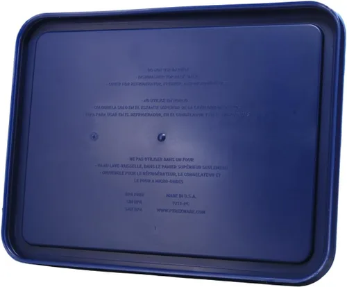 Miniatura 4 de Pyrex 7211-PC - Tapa de repuesto para almacenamiento de alimentos de 6 tazas, azul, rectangular (paquete de 2) - Fabricado en EE. UU