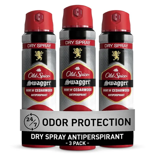 Miniatura 15 de Desodorante antiperspirante en aerosol seco Old Spice para hombres, 24/7 protección contra el sudor y el olor, 24/7 defensa contra el sudor