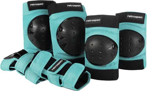 Miniatura 9 de Retrospec Rodilleras, coderas y muñequeras para hombres, mujeres y niños - Equipo de protección para monopatín, patinaje, patines en línea, BMX
