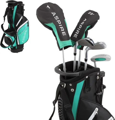 Miniatura 11 de Aspire Junior Plus - Juego completo de palos de golf para niños, niños de 5 años, para niños y niñas, mano derecha, bolsa de golf para niñas reales