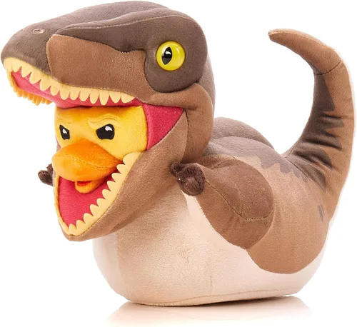 Miniatura 17 de Figura afelpada TUBBZ: figura coleccionable de Jurassic Park de tiranosaurio de cosplay, en forma de pato de goma suave afelpado T-rex (peluche)