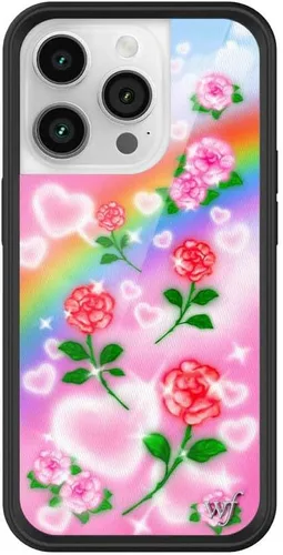Miniatura 15 de Wildflower Carcasas – Compatible con iPhone 14 Pro Protector negro parachoques, certificado de prueba de caída de 6.5 pies, propiedad de mujeres