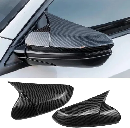 Miniatura 7 de Cubierta de espejo retrovisor lateral de cuerno de buey para automóvil, protector de espejo retrovisor, cubiertas de decoración, accesorios