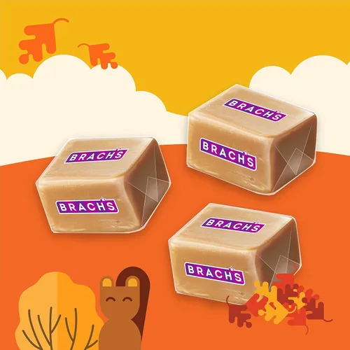 Miniatura 4 de Brach's Mellowcreme - Caramelo de hojas de otoño, caramelo de Halloween, bolsa de 8 onzas