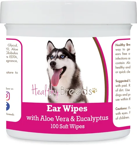 Miniatura 3 de Healthy Breeds Pastor alemán, silla de montar, toallitas de limpieza de oídos con aloe y eucalipto para perros, 100