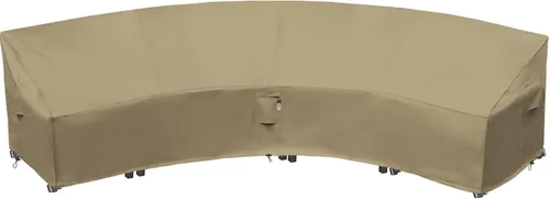 Miniatura 28 de Funda de Sofá Seccional de Servicio Pesado para Exteriores, Fundas Impermeables 600D para Sofá Seccional de Patio, Funda para Muebles de Jardín