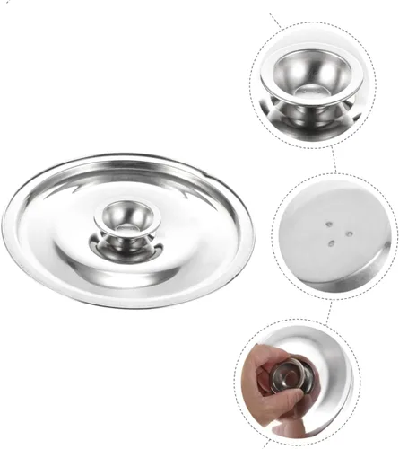 Miniatura 6 de STOBAZA Tapa para tarro de aceite de 7.08 pulgadas, reutilizable, con mango de madera antiquemaduras, ajuste universal para ollas y sartenes