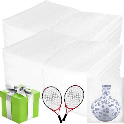 Miniatura 11 de Bolsas de espuma acolchada de 8'' x 10'', 50 piezas de suministros de amortiguación para mudanzas, bolsas de espuma que protegen artículos frágiles