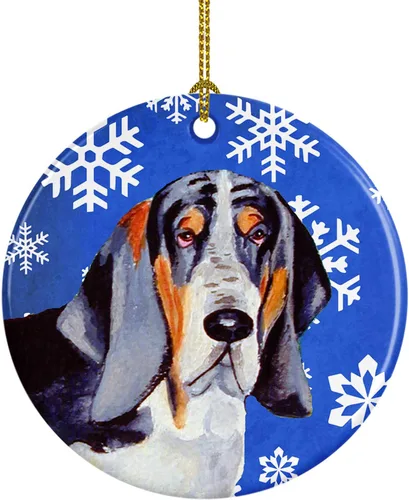 Miniatura 69 de Caroline's Treasures Cavalier Spaniel - Adorno de cerámica para colgar en el árbol de Navidad, para el hogar, Navidad, fiestas, regalo, 3 pulgadas