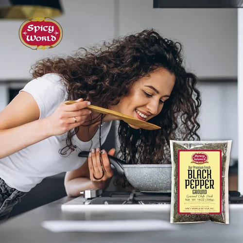 Miniatura 5 de Polvo de pimienta negra molida bolsa de 14 onzas – Table Grind – by Spicy World