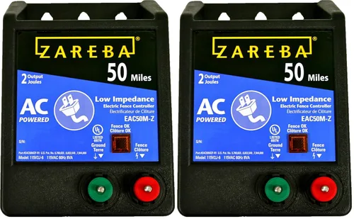 Miniatura 9 de Zareba 50 Millas Cargador Eléctrico de Valla con Alimentación de CA de Baja Impedancia - Contiene Cerdos, Cabras, Caballos, Ganado y Más - Mantén a
