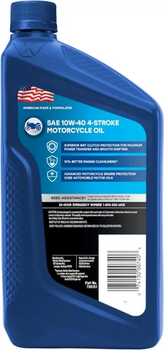 Miniatura 3 de Valvoline 10W-40 4 aceite para motocicleta – 1 cuarto (caja de 6) (798151 – 6PK)