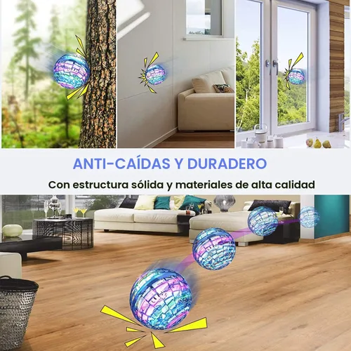Miniatura 9 de Bola mágica de orbe volador con luces, mini dron operado a mano OVNI, juguete galáctico Fidget Spinner Boomerang Hover, regalo de cumpleaños