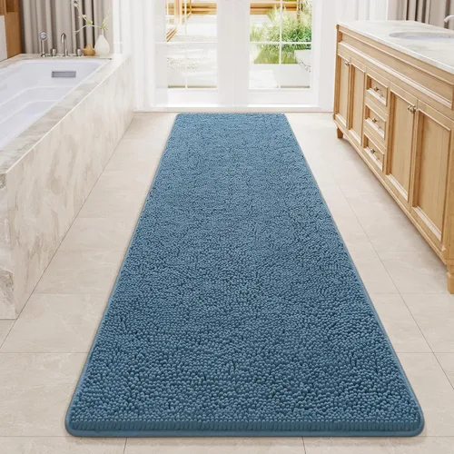 Miniatura 81 de LOCHAS Alfombra de Baño de Lujo Lanuda Tapete de Baño 24 x 17 Pulgadas, Alfombras de Baño Lavables Antideslizantes para Baño y Ducha, Alfombras