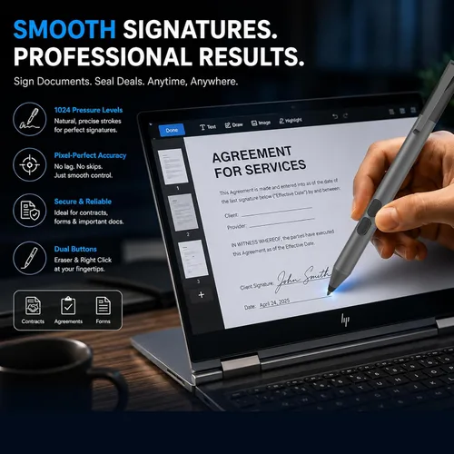 Miniatura 8 de Lápiz óptico para portátiles HP Envy x360 Pavilion Spectre Omnibook con pantalla táctil abatible, MPP Active Pen con 300 días de duración