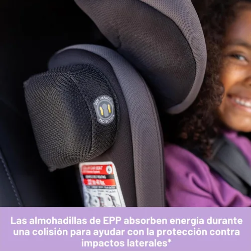 Miniatura 13 de Baby Trend Hybrid SI 3 en 1 - Asiento de coche con refuerzo de combinación con protección contra impactos laterales, Dash Orchid Orquídea Dash