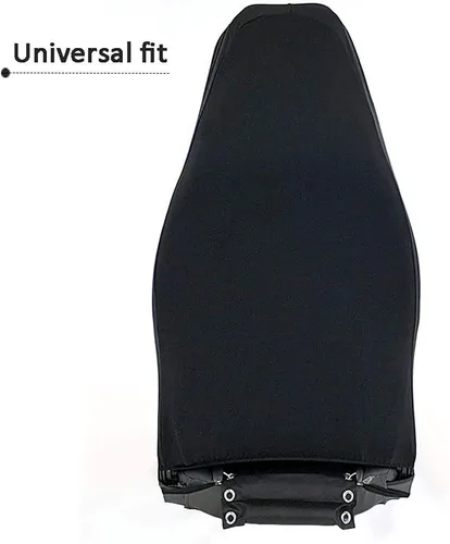 Miniatura 4 de Juego de 2 fundas universales para asiento de coche con texto en inglés "I A Hair Stylist Not A Magician" para camión, SUV, color negro
