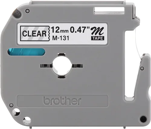 Miniatura 13 de Brother Etiqueta de forma continua de 0.37 "X26.20' (BRTM521), negro/azul