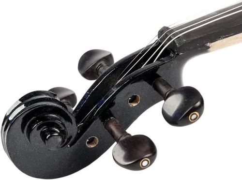 Miniatura 2 de Ktaxon Violín eléctrico acústico, violín 4/4 con preamplificador de ecualización y accesorios de ébano, violín de tamaño completo con cable AUX
