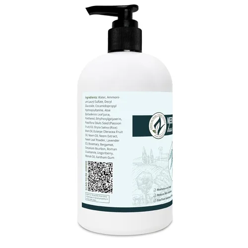 Miniatura 7 de Zatural Kit de champú y acondicionador Natural Neem, calmante y curativo para la nutrición y reparación sensativa del cuero cabelludo y el cabello
