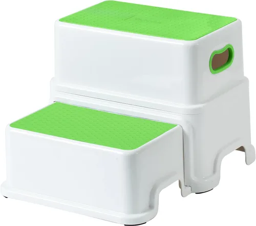 Miniatura 9 de Victostar Taburete para Niños Pequeños, Taburete de 2 Niveles para Niños para Lavabo de Baño, Taburete para Orinal con Superficie Antideslizante