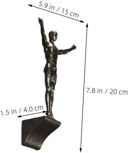 Miniatura 3 de Estatuilla de pared moderna de buceo, escultura de resina para colgar en la decoración para bar, sala de estar, fondo de televisión