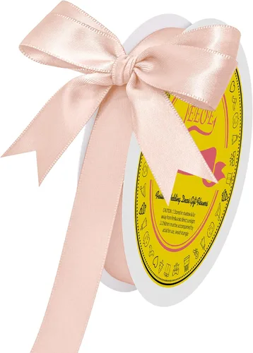 Miniatura 36 de Cinta de satén blanca antigua de doble cara de 1-1/2 pulgadas x 50 yardas, cinta de poliéster para envolver regalos, día de San Valentín, bodas