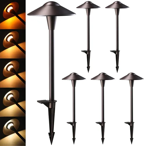 Miniatura 14 de LEONLITE 5CCT - Luces LED de camino de bajo voltaje, 12-24 V, 1800/2700/3000/4000/5000K, doble capa, CRI90, IP65 impermeable, iluminación