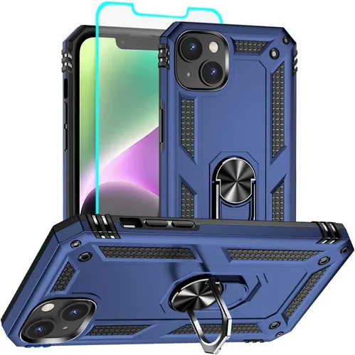 Miniatura 29 de Funda para iPhone 13, iPhone 13, [grado militar de 16 pies probada en caídas], anillo protector a prueba de golpes para iPhone 13, azul