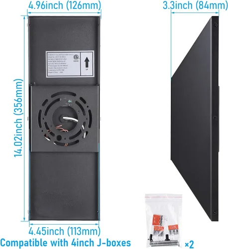 Miniatura 6 de LEONLITE Lámpara de pared LED regulable 5CCT arriba-abajo, 100-277V, CRI 90+, IP65 impermeable, regulable del 10% al 100% para exteriores