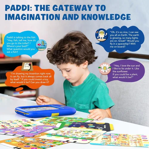 Miniatura 5 de Tableta de aprendizaje para niños, almohadilla de aprendizaje educativa para niños de 2 a 5 años para aprender alfabetos, números, alimentos