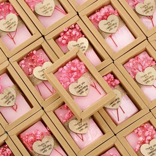 Miniatura 10 de Demissle 30 piezas de mini jabón perfumado, regalos de fiesta de baby shower, jabón de flores hecho a mano, recuerdos de fiesta para invitados