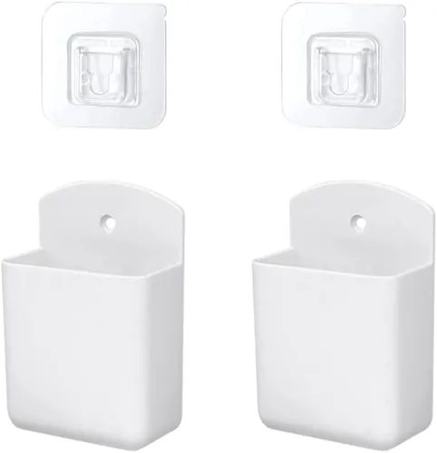 Soporte para control remoto de montaje en pared, 2 soportes para controlador de reproductor multimedia, bandeja remota de aire acondicionado,