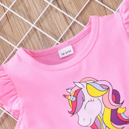 Miniatura 4 de Vestido de tul para niños pequeños, disfraz de unicornio para cumpleaños, fiesta de princesa, falda tutú casual de verano para niñas