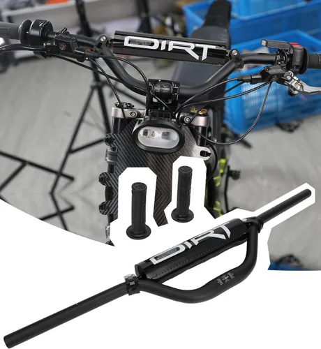 Miniatura 13 de Barra transversal para manubrio de motocross + almohadilla para Tutti Soleil01, Sur Ron y la mayoría de las motos de cross, motos eléctricas de Negro