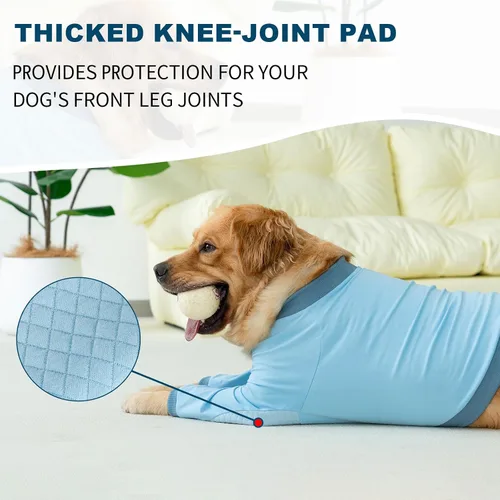 Miniatura 6 de Manga de recuperación para perros con protector de codo, traje de recuperación para patas delanteras del perro, traje de manga larga para mascotas