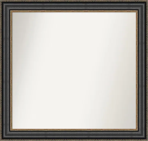 Miniatura 66 de Amanti Art Espejo personalizado, espejo de baño negro puente, espejo de pared o espejo de tocador de baño sobre el fregadero (26 x 26 pulgadas)