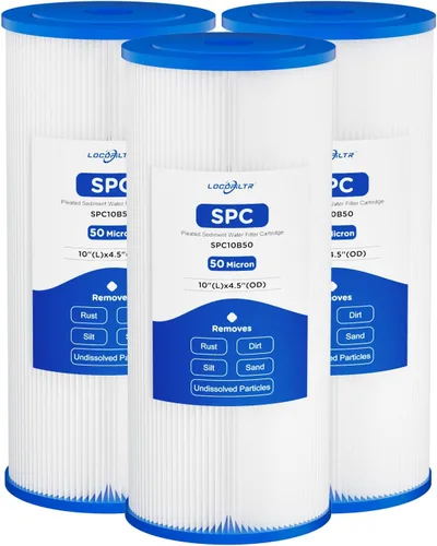 Miniatura 11 de FXHSC - Cartucho de filtro de agua plisado de poliéster de 20 micrones, 10 x 4.5 pulgadas, repuesto para ECP20-BB, S1-BB, W20CLHD, SPC-45-1020