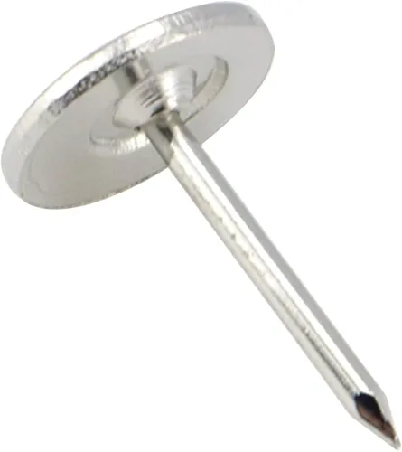 Miniatura 9 de 100 tachuelas de tapicería de cabeza plana, decoración de muebles para el hogar, clavos de tapicería, tachuelas para pulgar, tono plateado