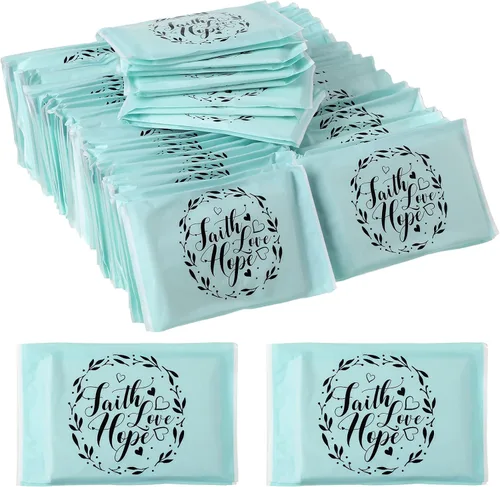 Sinmoe Paquete de 60 pañuelos de viaje motivacionales para el rostro, lágrimas felices, 3 capas, mini pañuelos de bolsillo inspiradores, regalos de