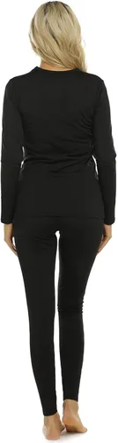 Miniatura 4 de ViCherub Thermal Underwear Set for Women Long Johns Base Layer Fleece Lined Soft Top Bottom