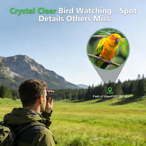 Miniatura 2 de Telescopio monocular de 8 x 32 para adultos, prisma BAK4 de alta potencia, revestimiento FMC, IPX7, impermeable, alcance compacto para observación