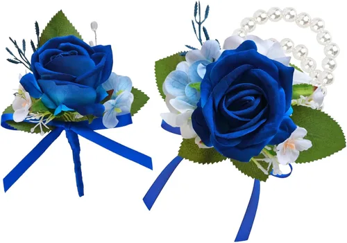 Miniatura 10 de CherishedMoments Juego de ramillete de peonía de rosa artificial hecho a mano y ramillete de muñeca de peonía de color naranja quemado para boda