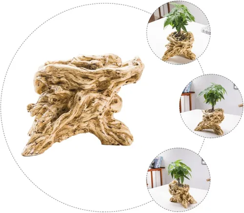 Miniatura 9 de Happyyami Maceta de resina para interior y tronco de árbol